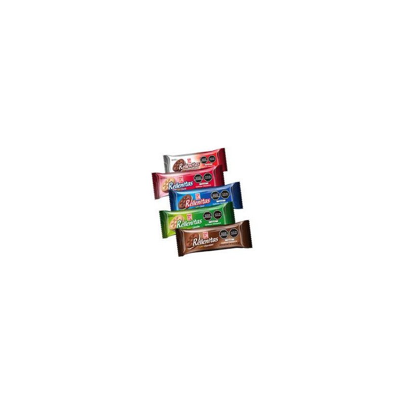 GALLETAS GN RELLENITAS SABORES 5x8x42grx40ud