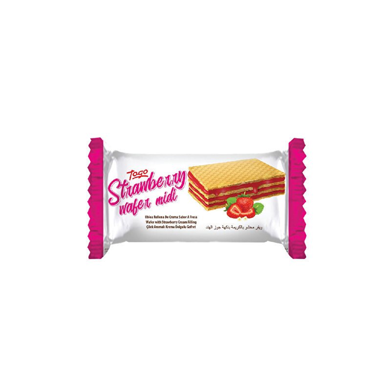 TOGO KOKOLIN KAPLI KREMALI GOFRET. (CILECLI) STRAWBERRY
