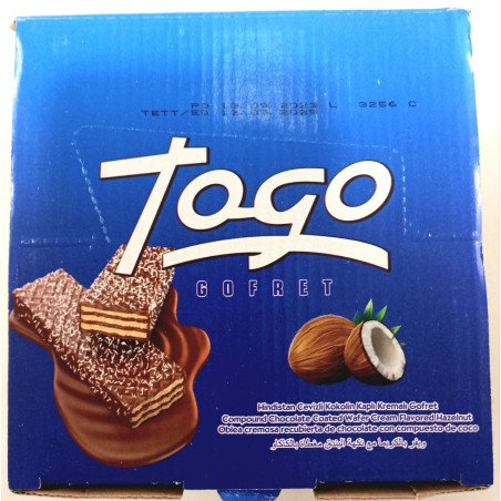 TOGO WAFER FINDIK KOKOLIN KAPLI KREMALI GOFRET. (FINDIKLI)